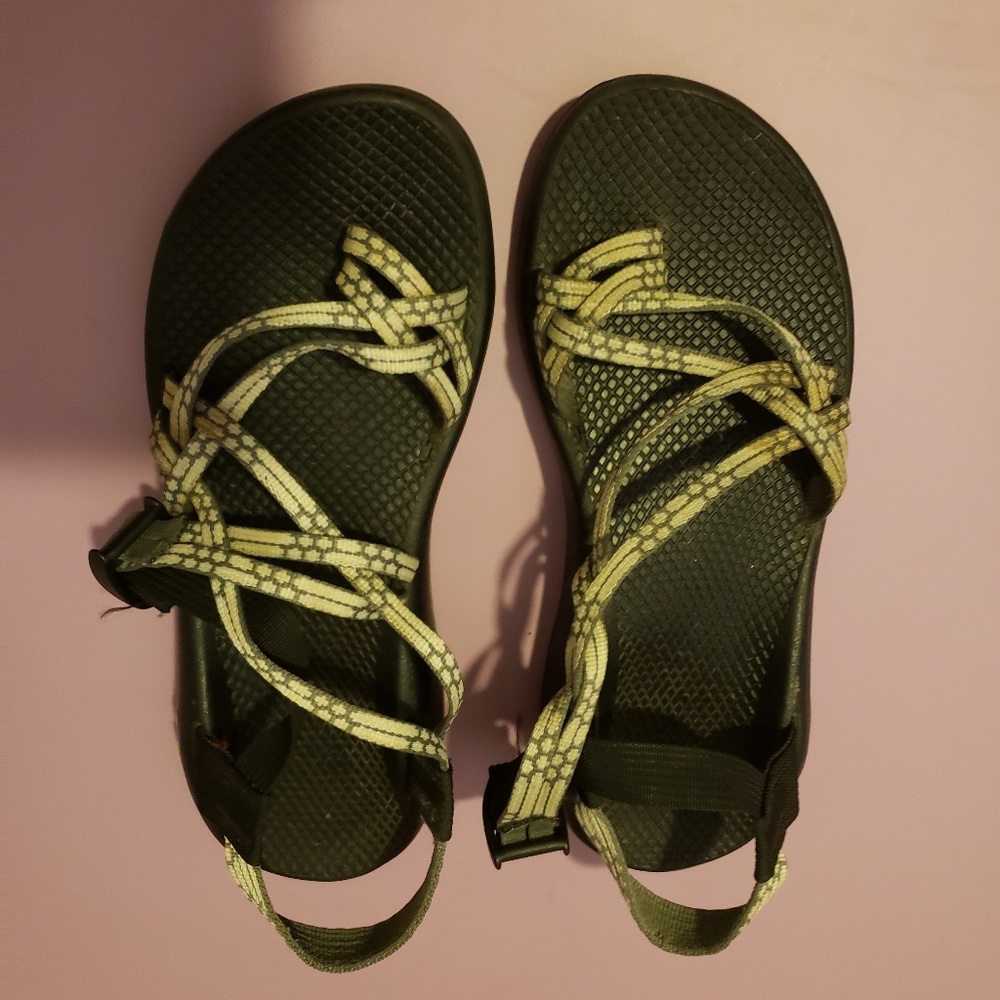 Chacos green sandals